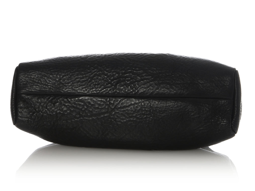 Gucci Black Pebbled Buffalo Leather Doctor’s Bag