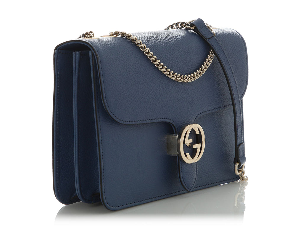 Gucci Blue Interlocking G Dollar Flap