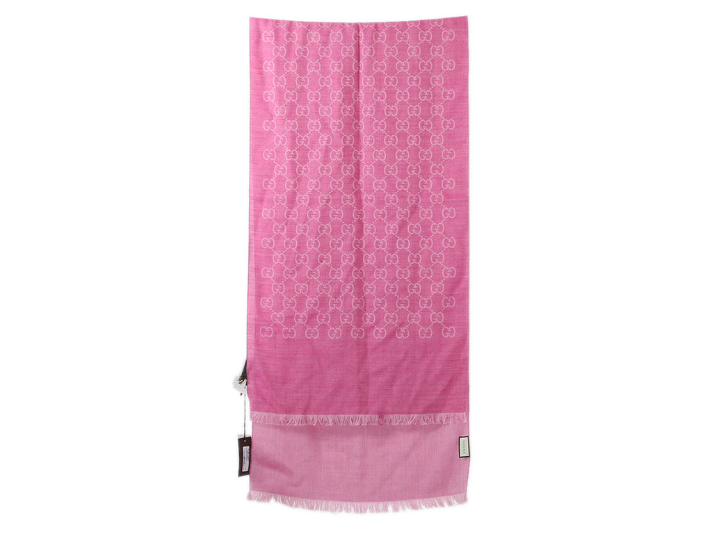 Gucci Pink Monogram Scarf