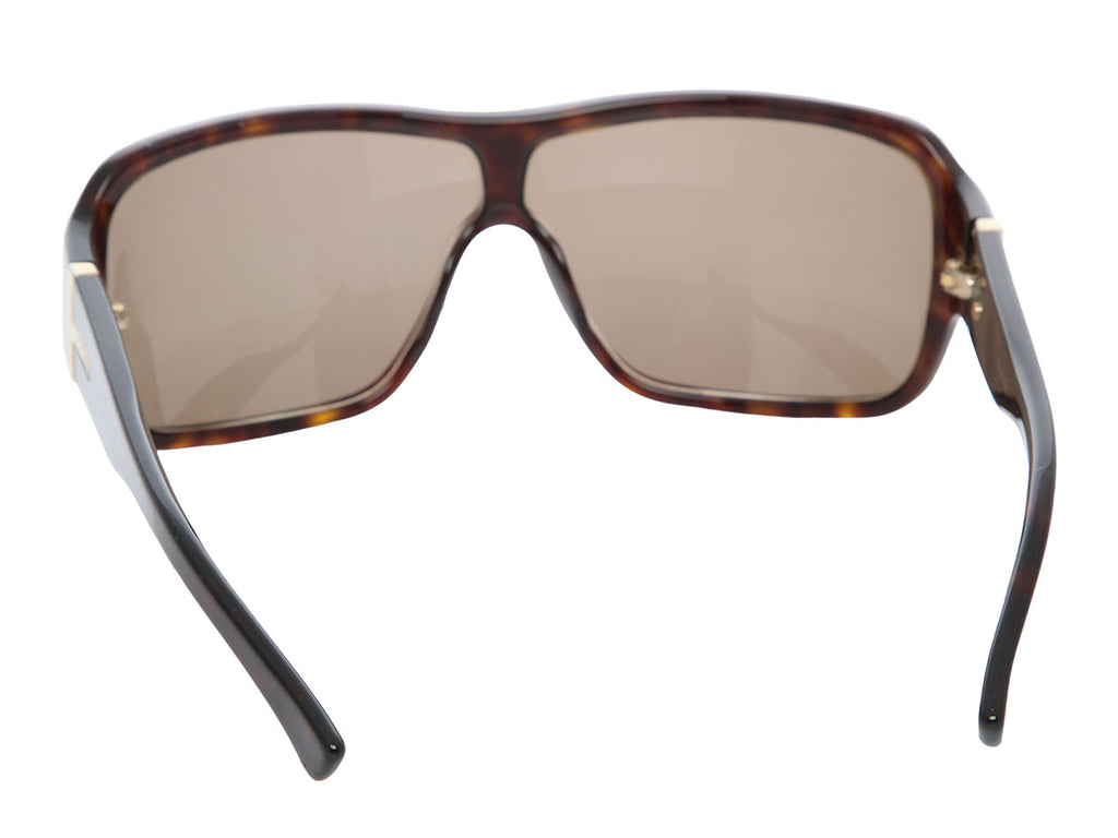 Gucci Tortoise Shield Sunglasses