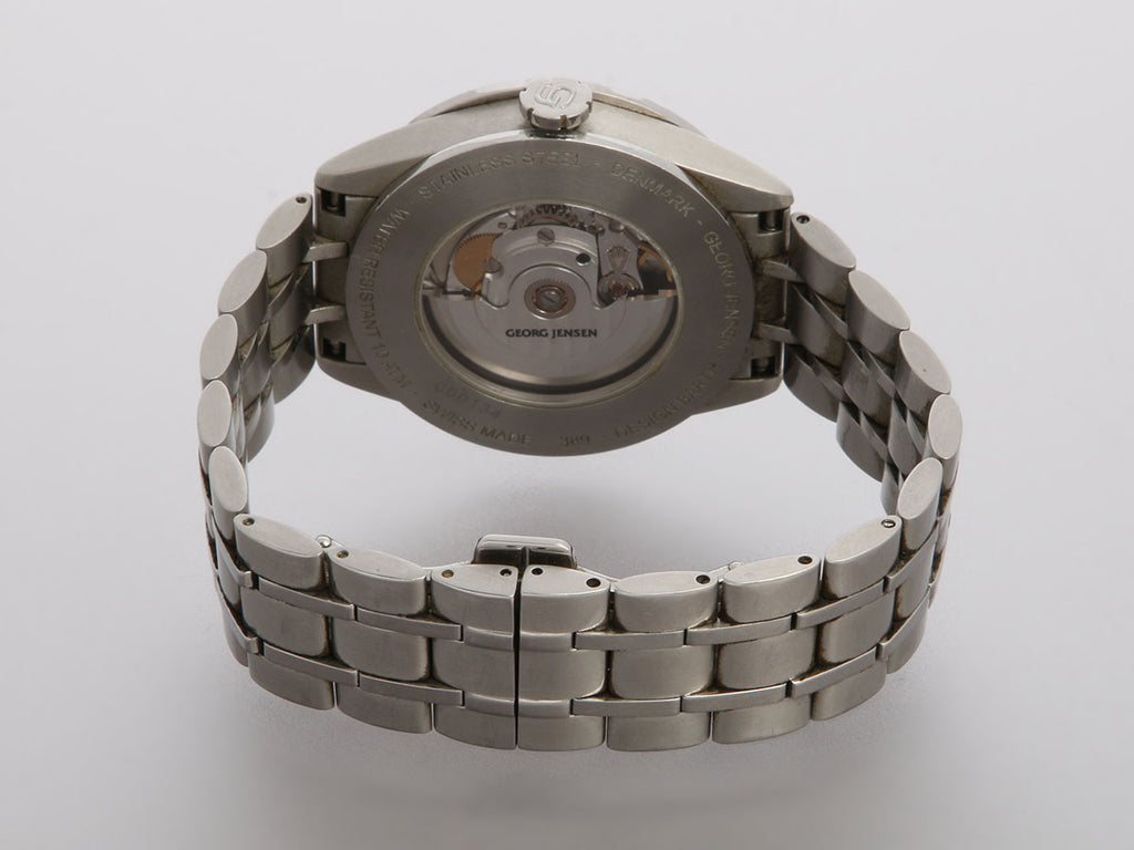 Georg Jensen Stainless Steel Mens Barth Watch 40mm