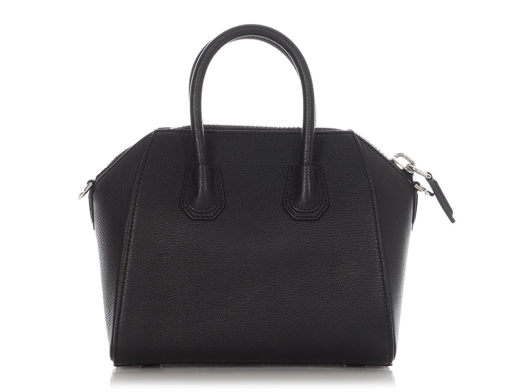 Givenchy Mini Black Grained Leather Antigona