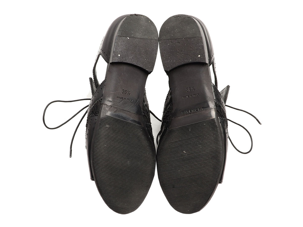 Givenchy Black Show Com Flat Sandals