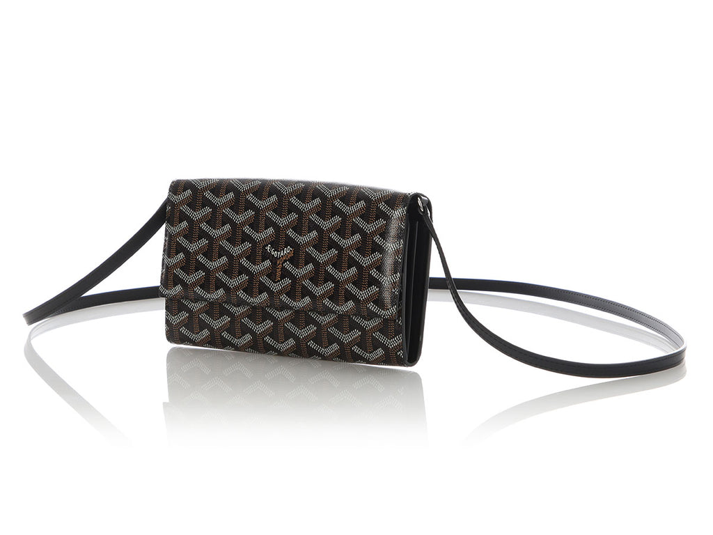 Goyard Black Varenne Crossbody Wallet