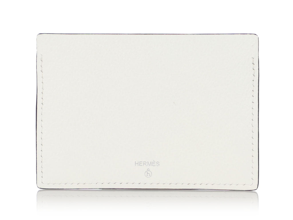 Hermès Chèvre Mysore and Alligator Histoire Naturelle Petit H Card Holder