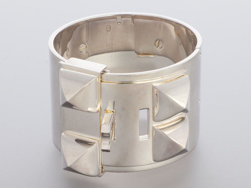 Hermès Sterling Silver Collier de Chien CDC Bracelet