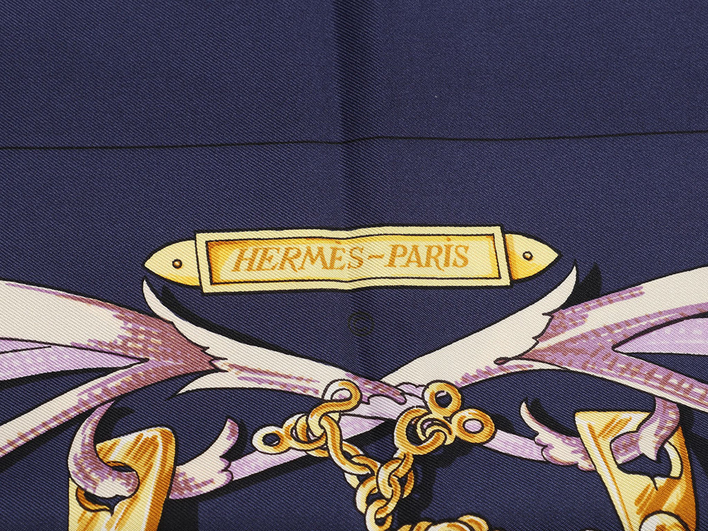 Hermès Le Mors à la Conétable Silk Scarf 90cm