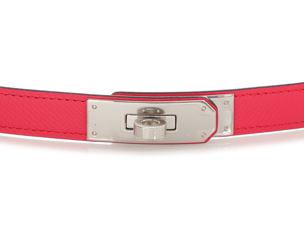 Hermès Pink Epsom Kelly Belt 18