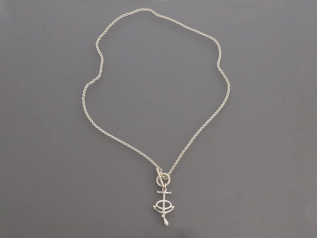 Hermès Sterling Silver Grand Chaîne d'Ancre Necklace