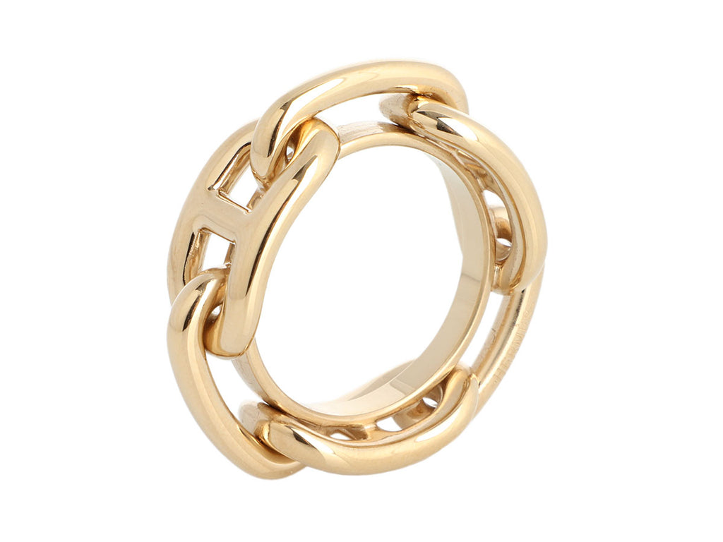 Hermès Gold Regate Scarf Ring