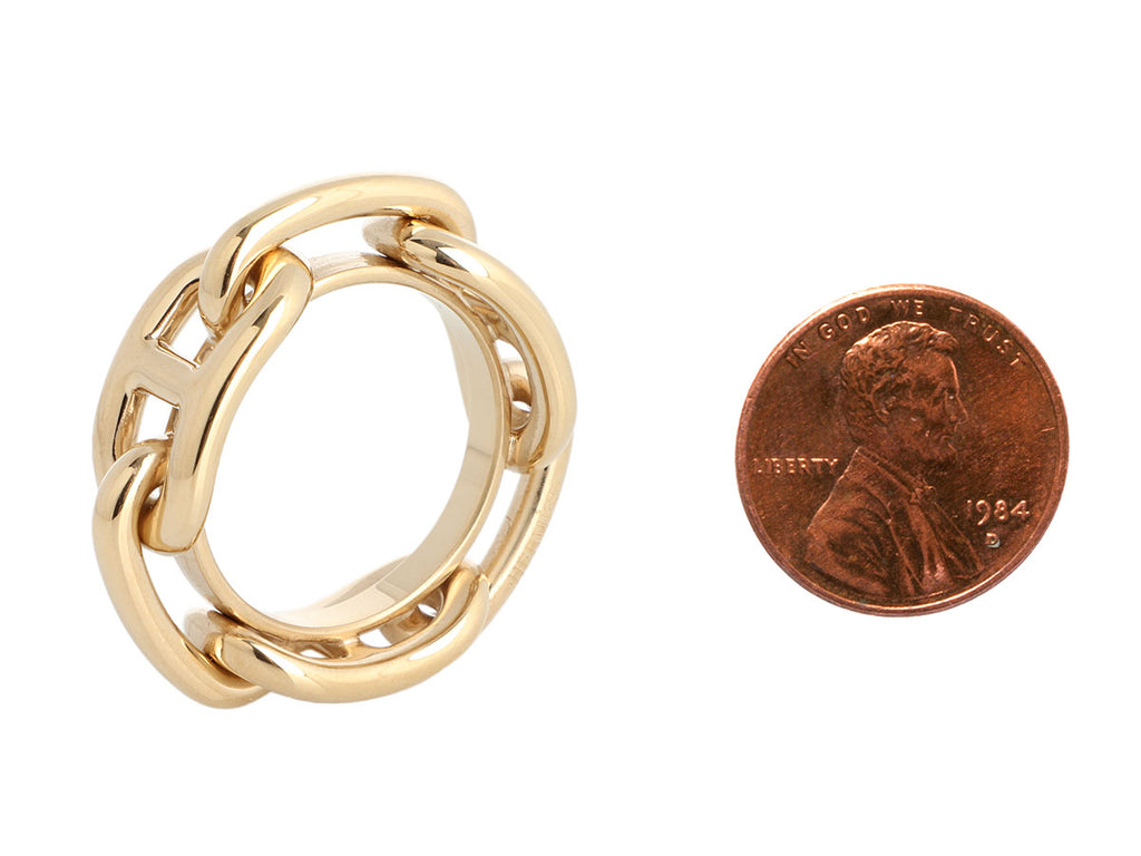 Hermès Gold Regate Scarf Ring