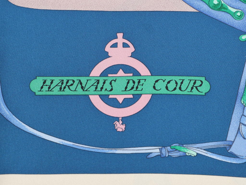 Hermès Harnais de Cour Silk Scarf 90cm