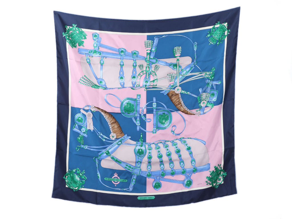 Hermès Harnais de Cour Silk Scarf 90cm