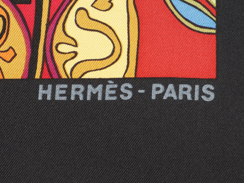 Hermès Art des Steppes Detail Silk Scarf 90cm