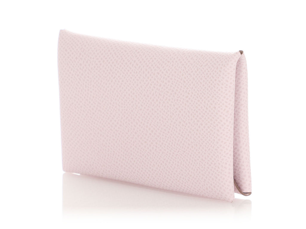 Hermès Mauve Pâle Epsom Calvi Card Holder