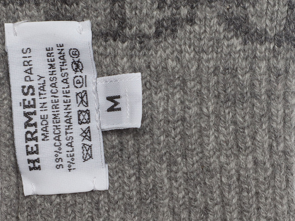 Hermès Gray Cashmere Heaven Gloves