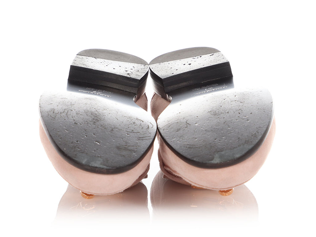 Hermès Pink Suede Destin Loafers