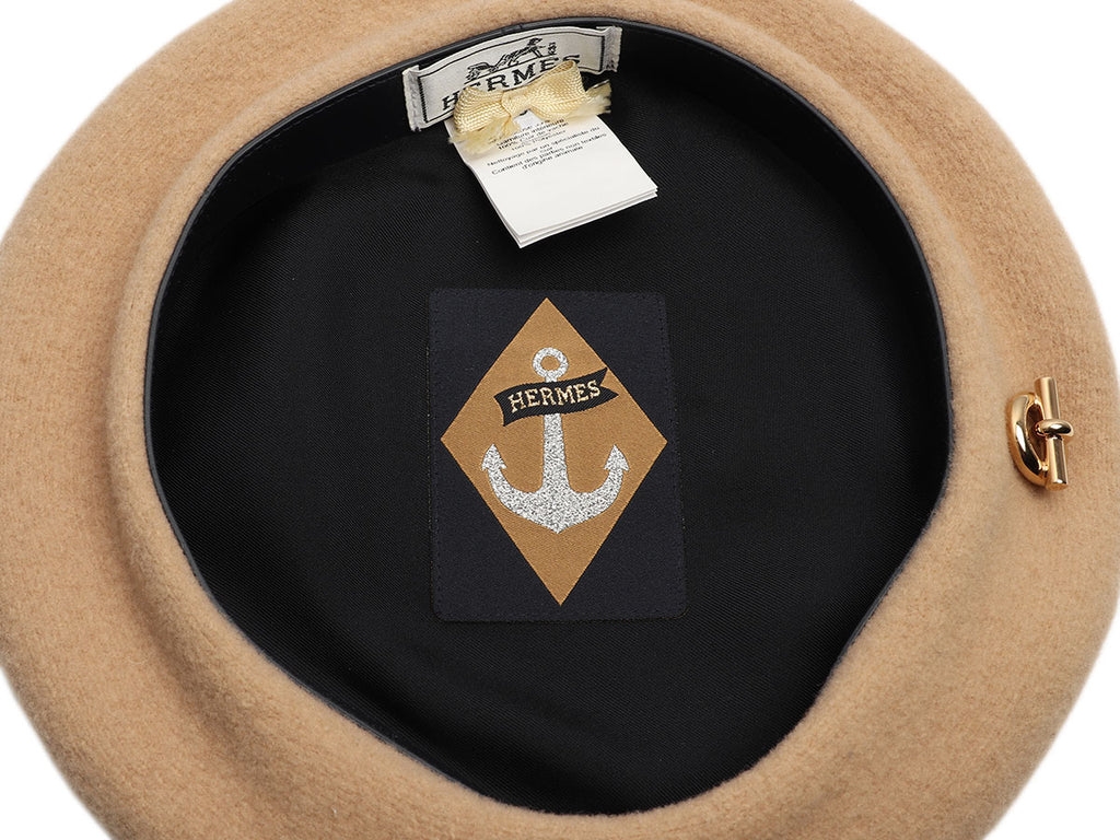 Hermès Camel Bonnie Sailor Beret