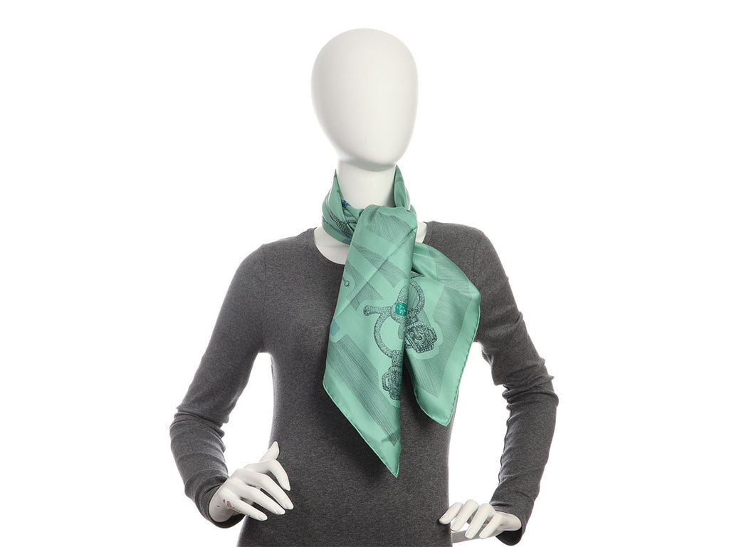 Hermès Etude pour une Parure de Gala Silk Scarf 90cm