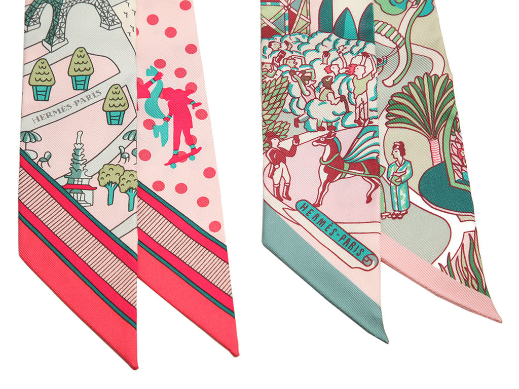 Hermes Silk Twilly Pair