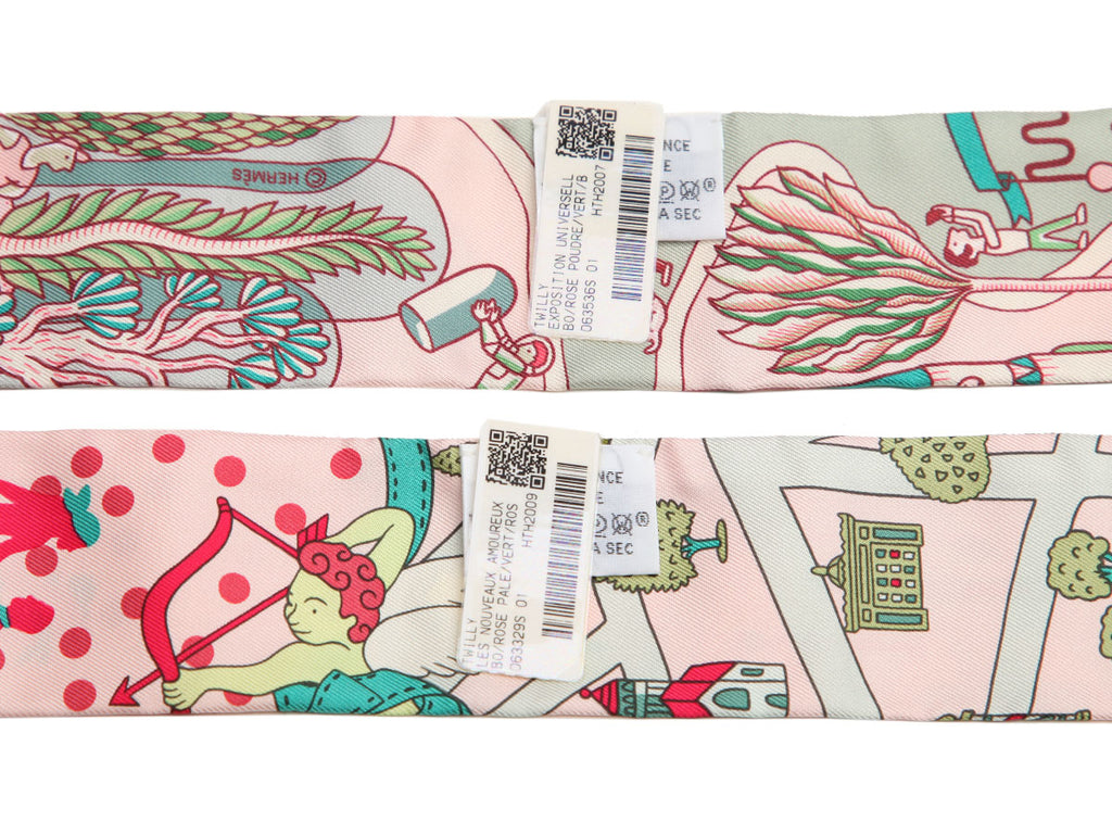 Hermes Silk Twilly Pair