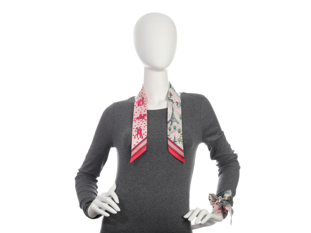 Hermes Silk Twilly Pair