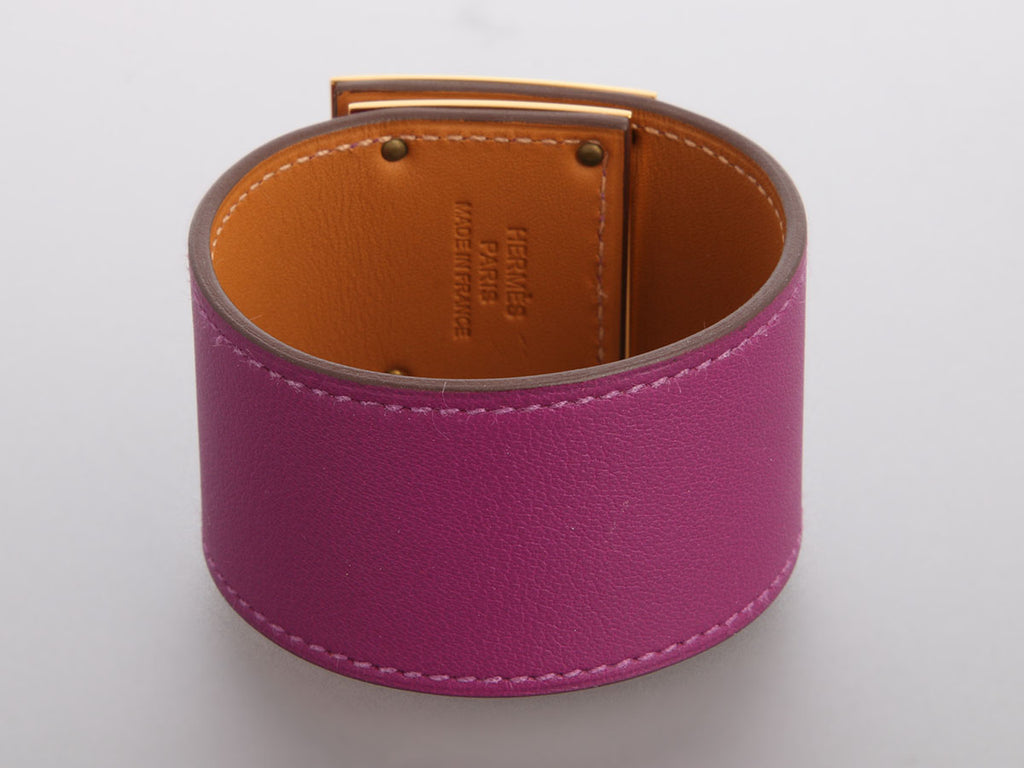 Hermès Anemone Swift Kelly Dog Bracelet