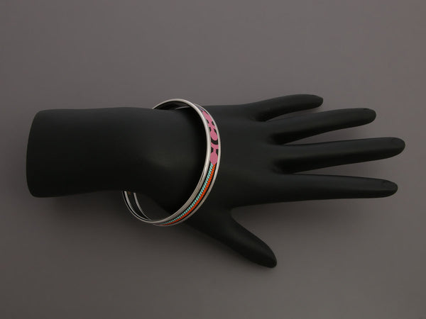 Hermès Narrow Enamel Panoplie Equestre Bangle