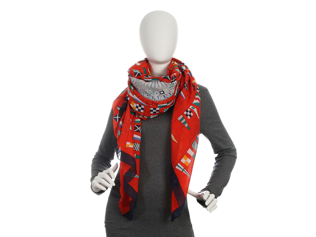 Hermès Boat Flags Cotton Pareo