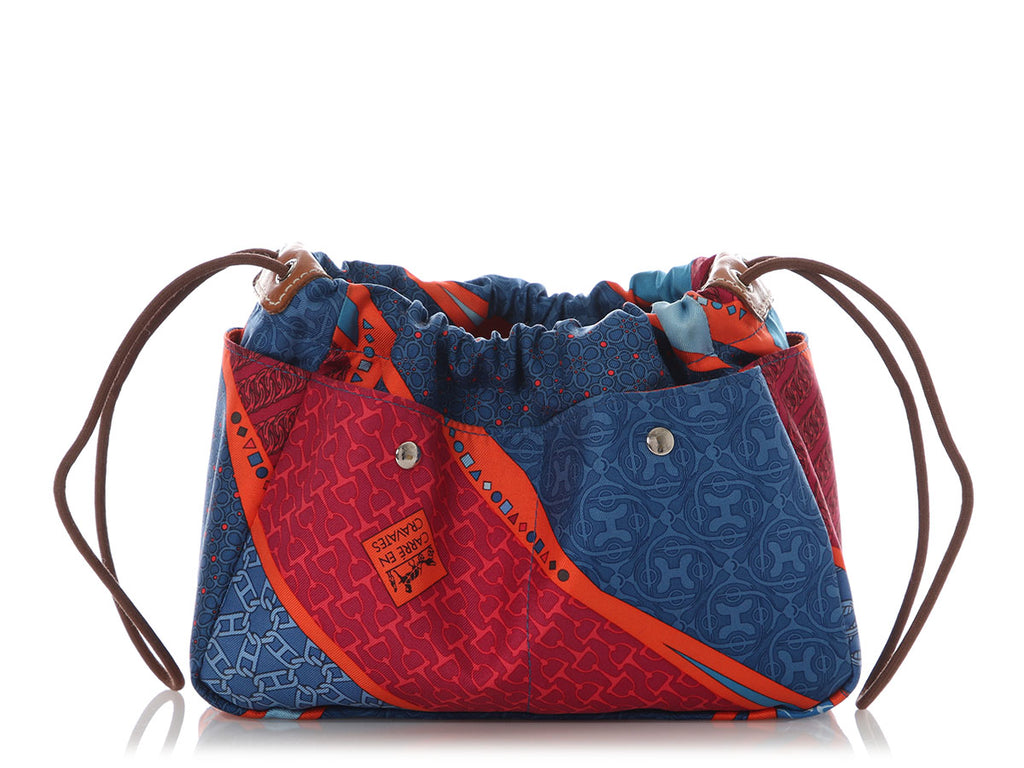 Hermès Multicolor Silk Carré en Cravates Fourbi 20 Insert