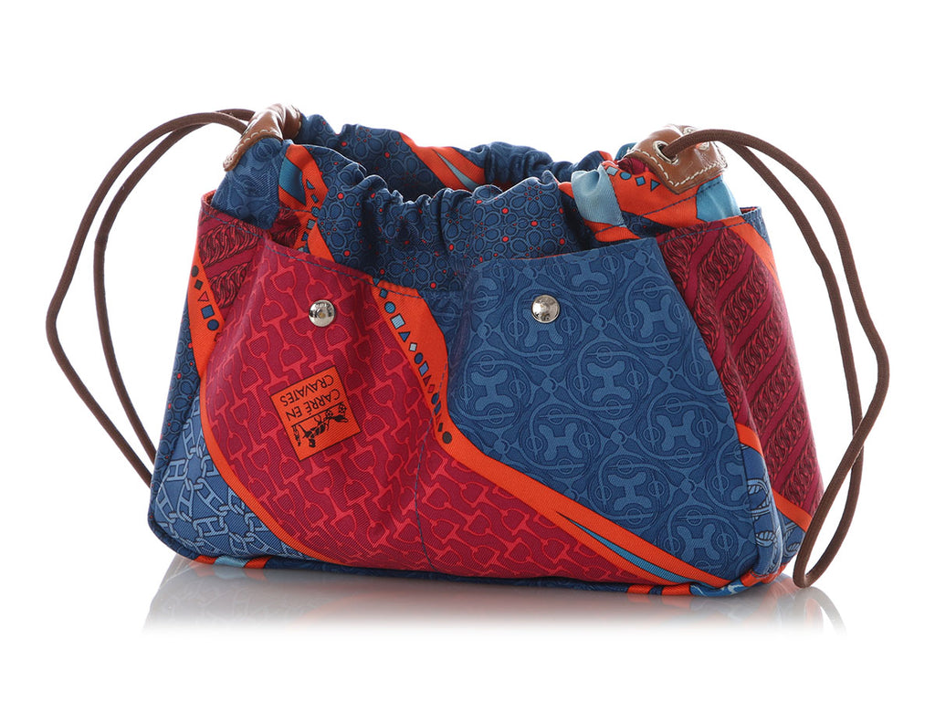 Hermès Multicolor Silk Carré en Cravates Fourbi 20 Insert