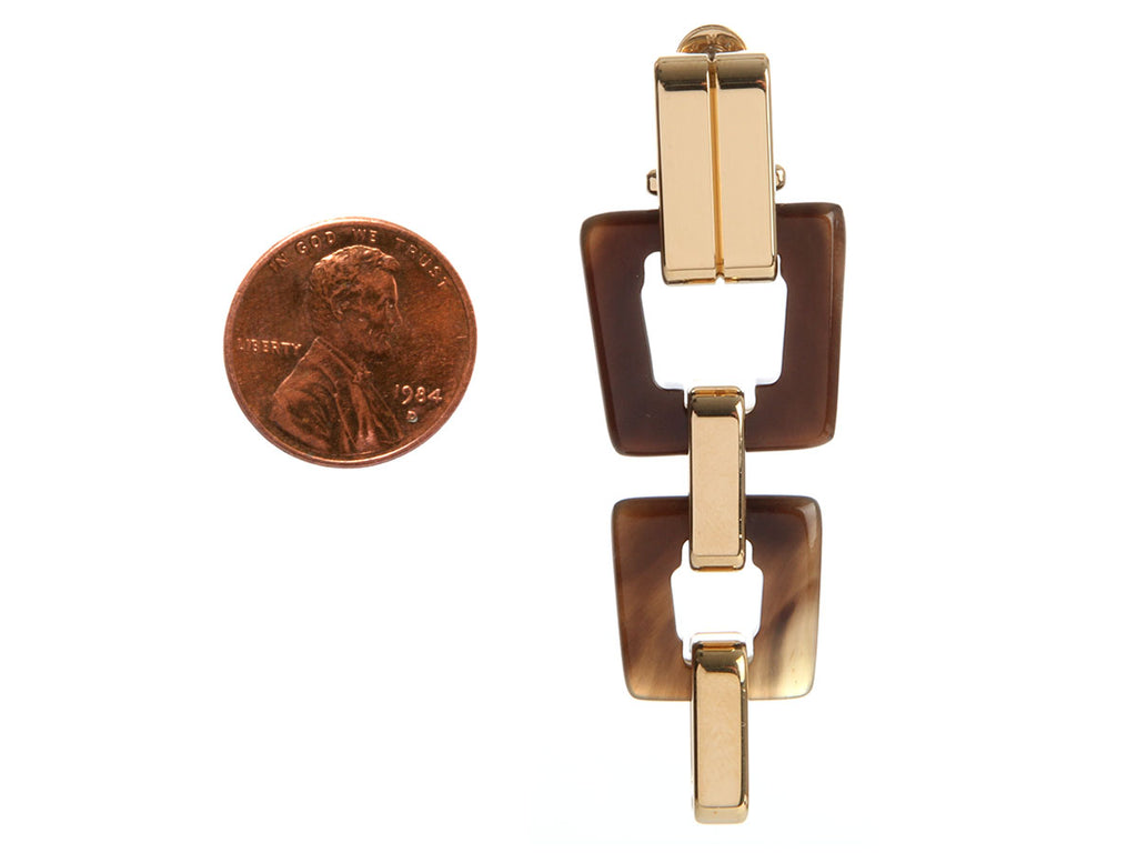 Hermès Horn Etrivière Earrings