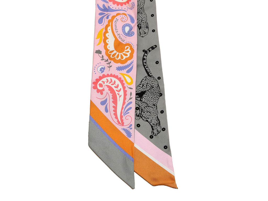 Hermès Guepards Bandana Silk Twilly
