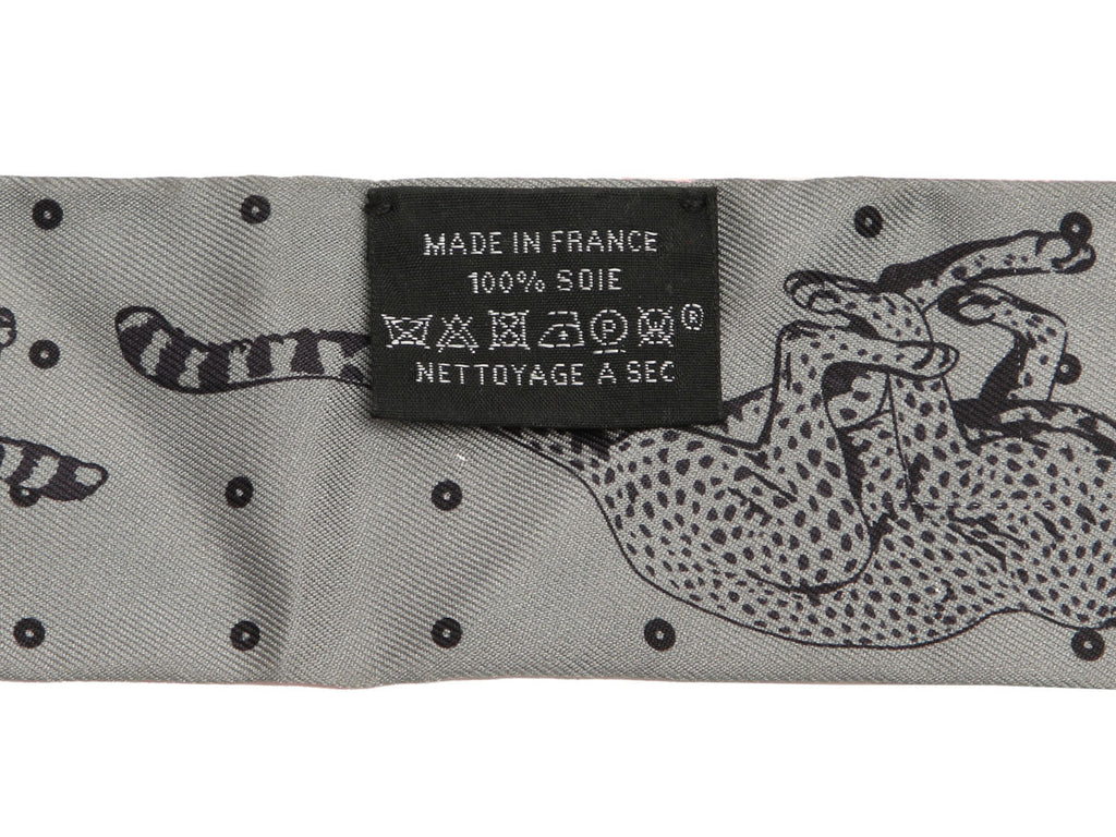Hermès Guepards Bandana Silk Twilly