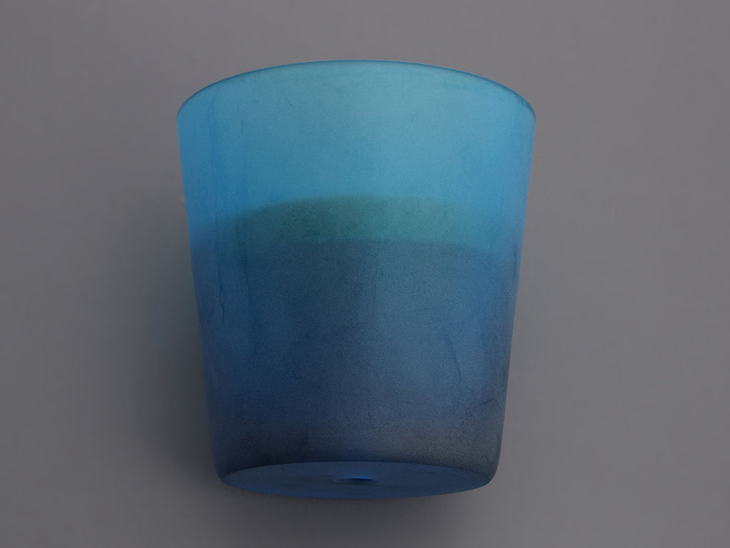 Hermès Blue Glass Petit H Flower Holder