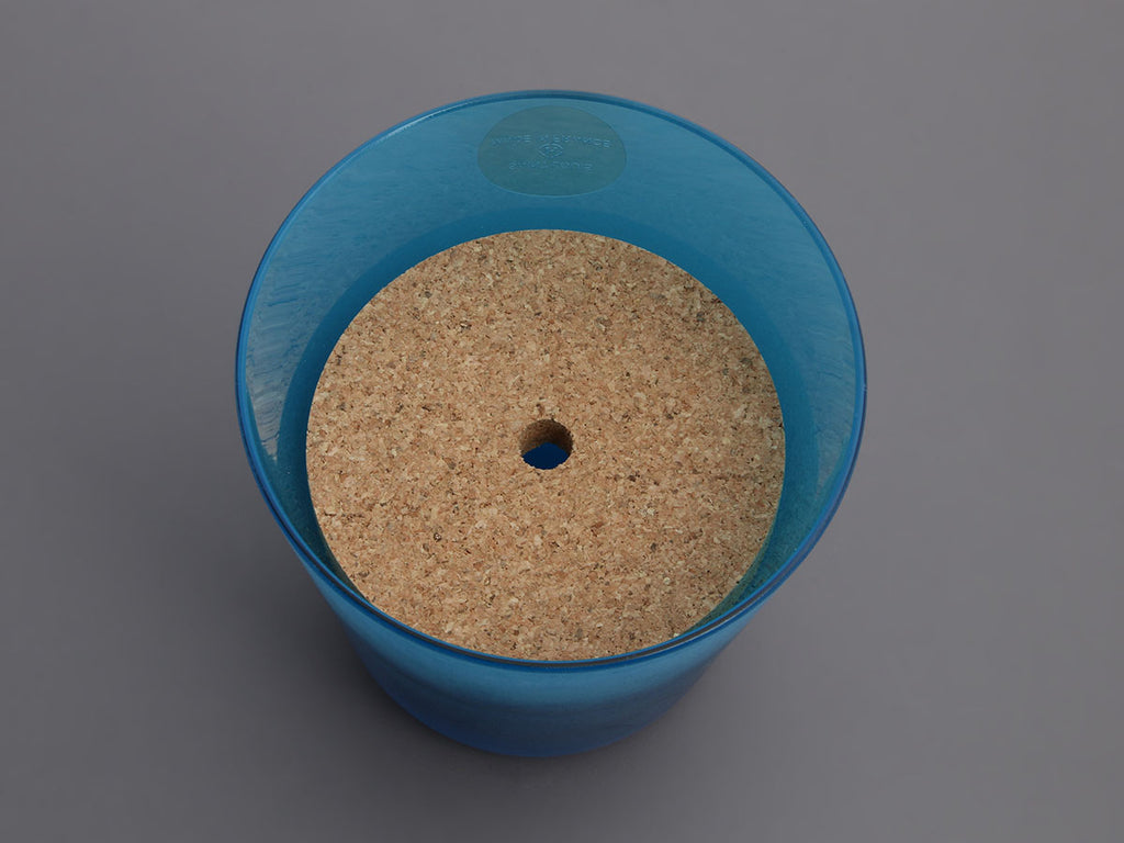 Hermès Blue Glass Petit H Flower Holder