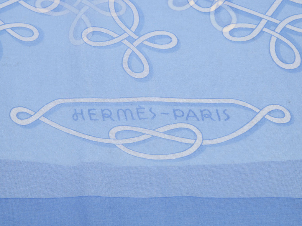 Hermès Vinci Silk Mousseline Shawl 140cm