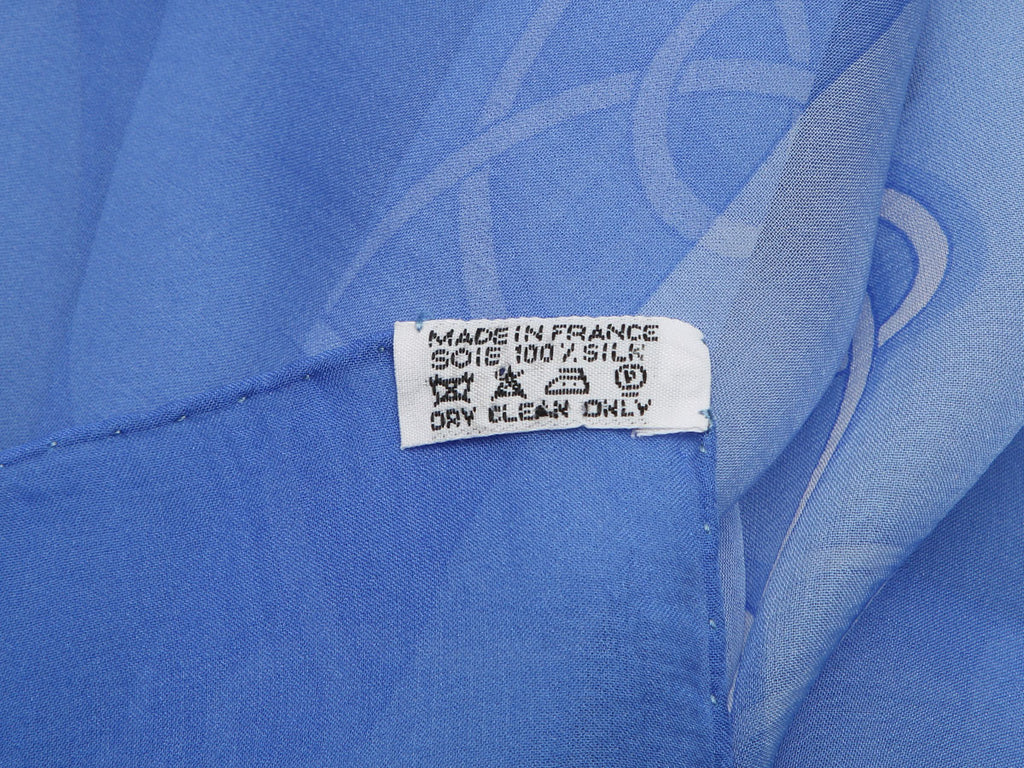 Hermès Vinci Silk Mousseline Shawl 140cm