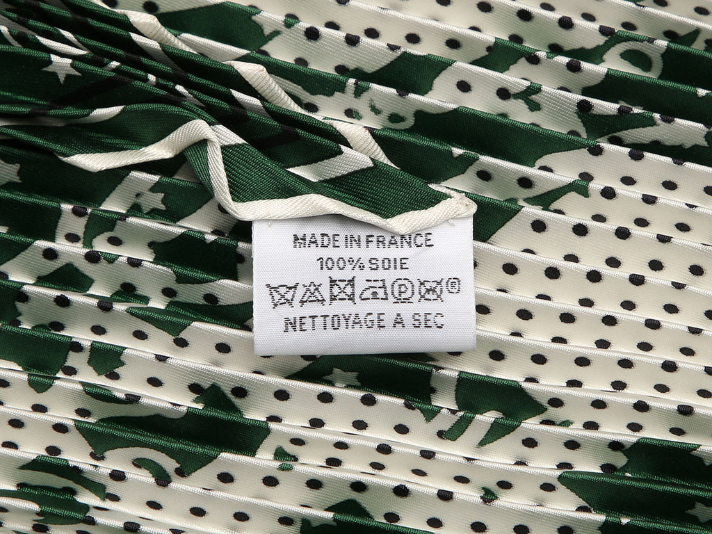 Hermès Brides de Gala Pleated Silk Bandana 55cm