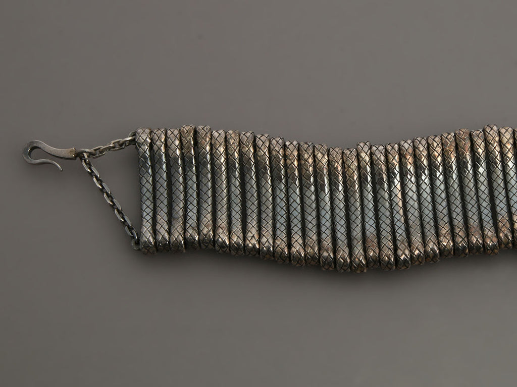 Bottega Veneta Sterling Silver Flex Choker
