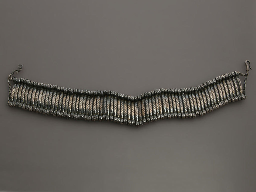 Bottega Veneta Sterling Silver Flex Choker