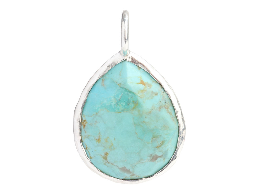 Ippolita Sterling Silver Turquoise Rock Candy Teardrop Pendant