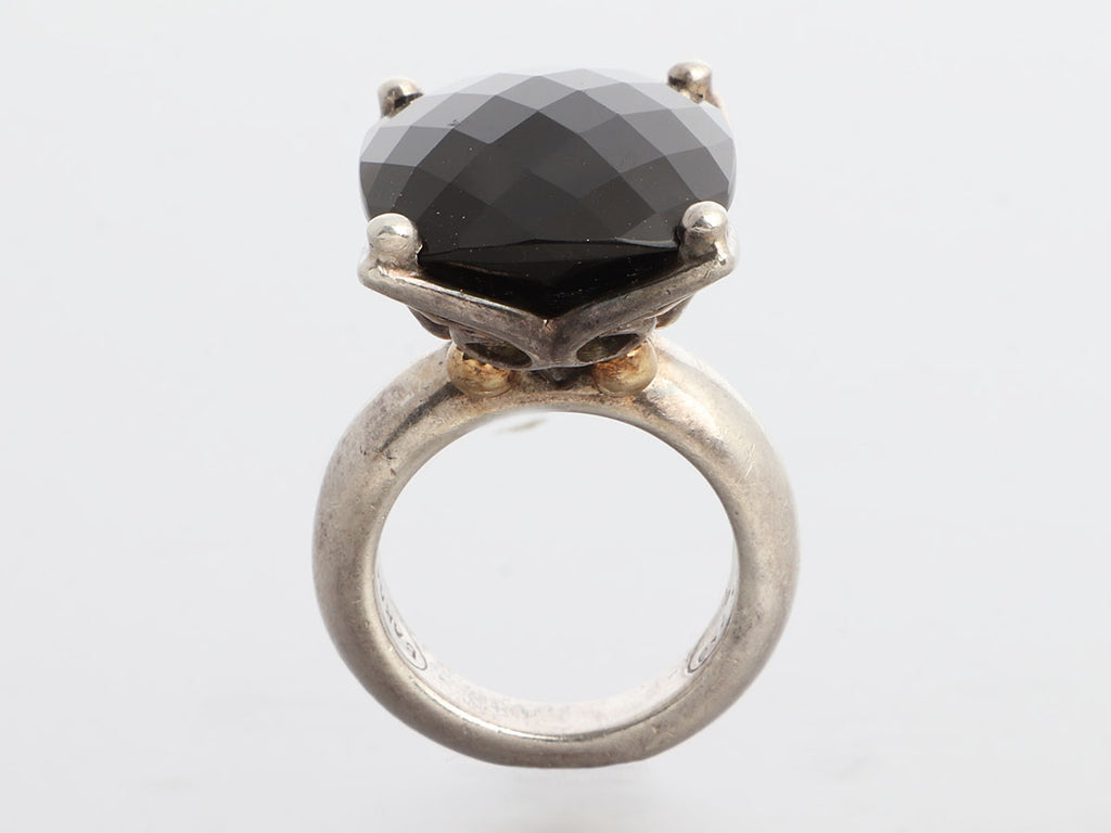 Barrera Two-Tone Onyx Ring