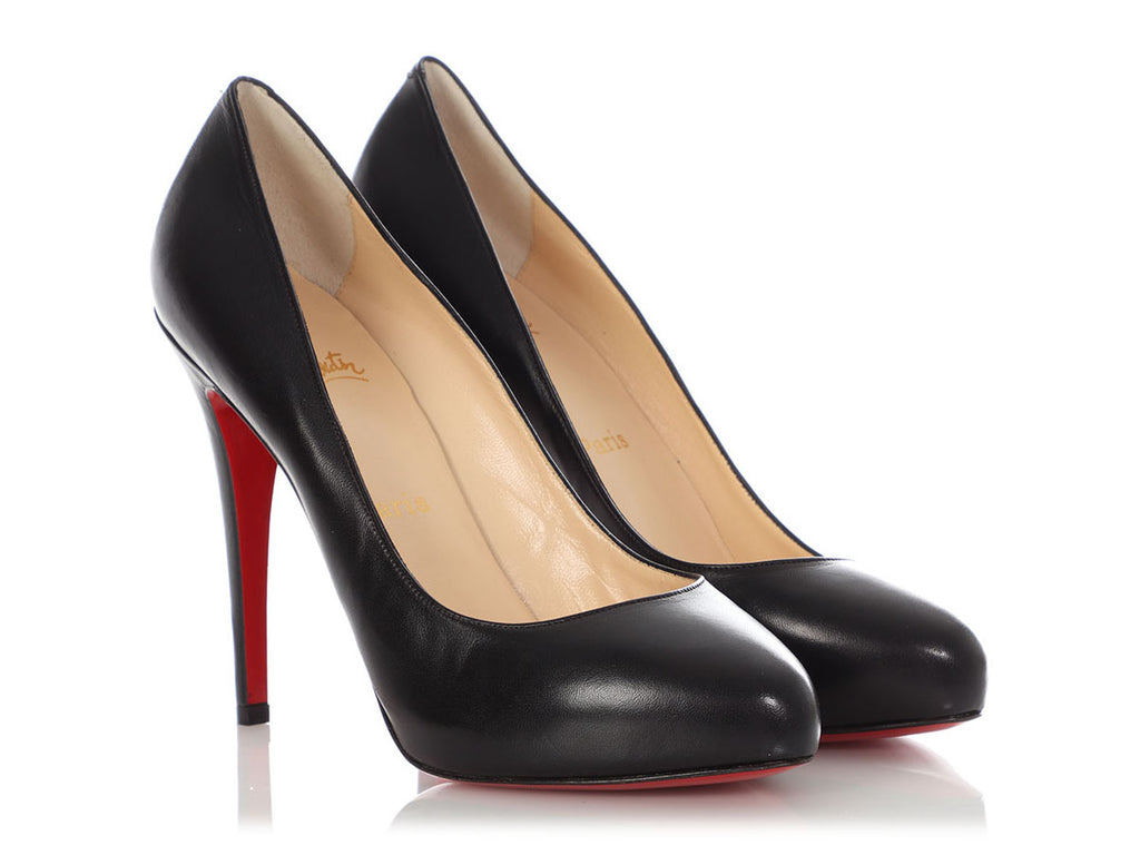 Christian Louboutin Black Leather Pumps