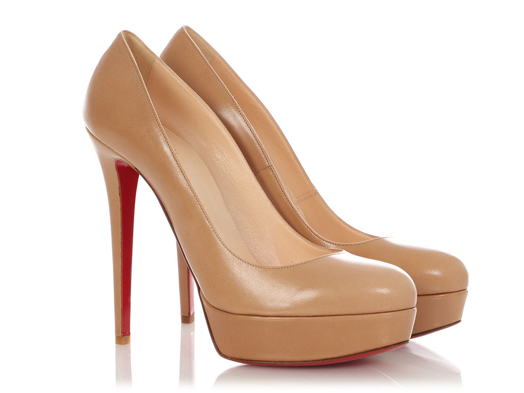 Christian Louboutin Beige Platform Pumps