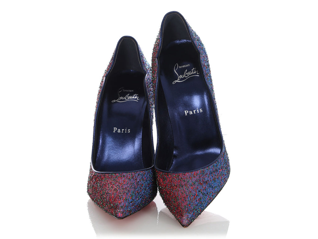 Christian Louboutin Starlight Lurex Hot Chick 100 Pumps