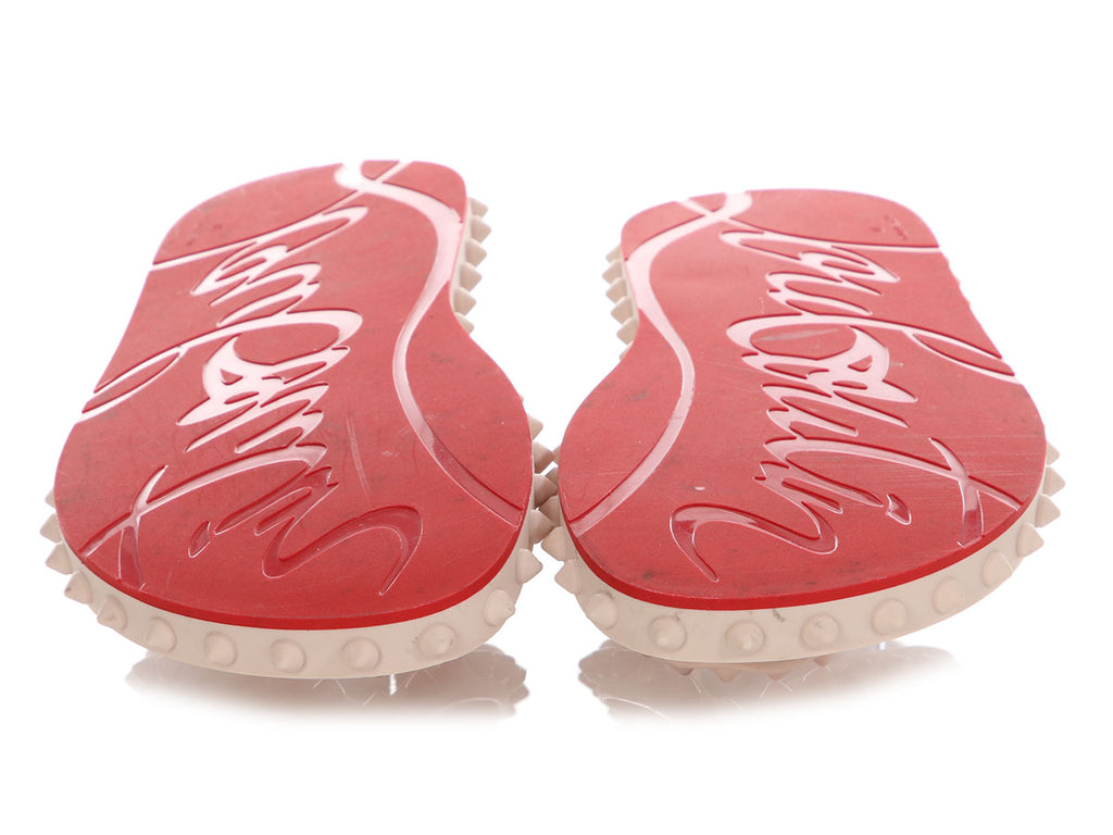 Christian Louboutin Leche Super Loubi Spike Flip Flops