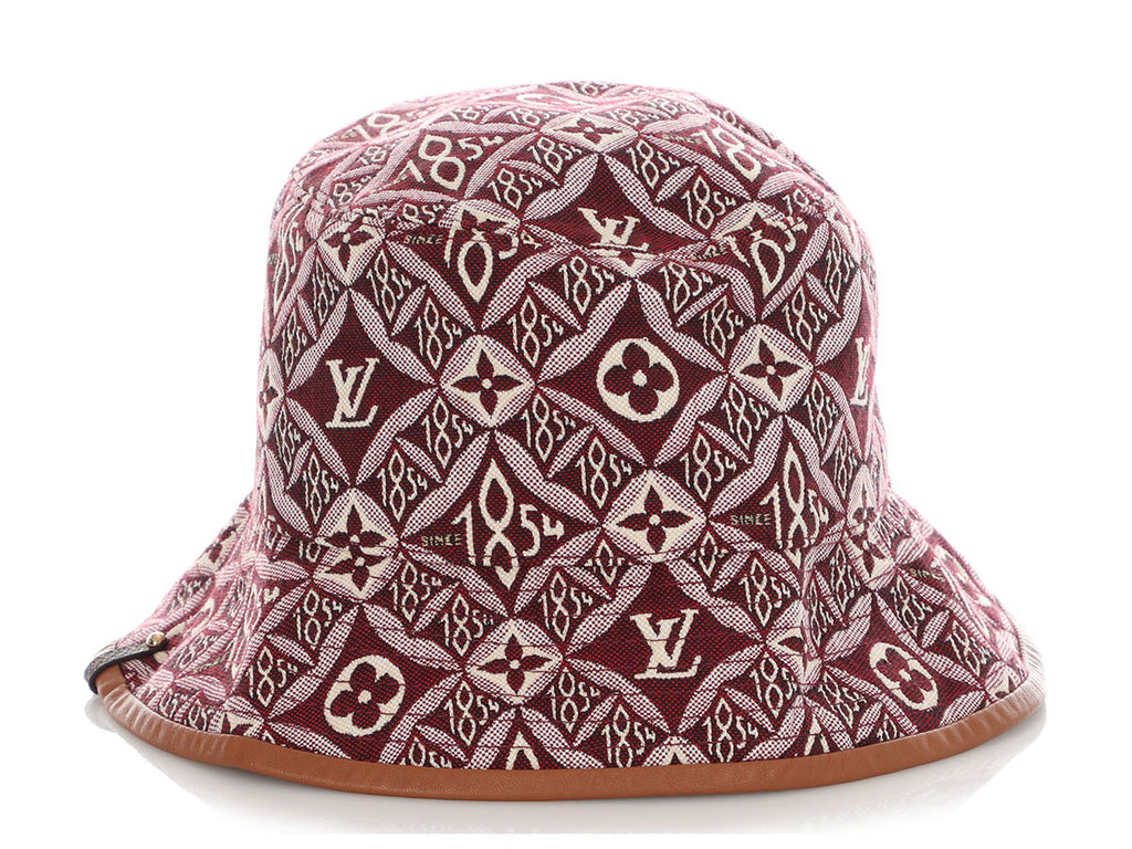 Louis Vuitton Burgundy Since 1854 Bucket Hat