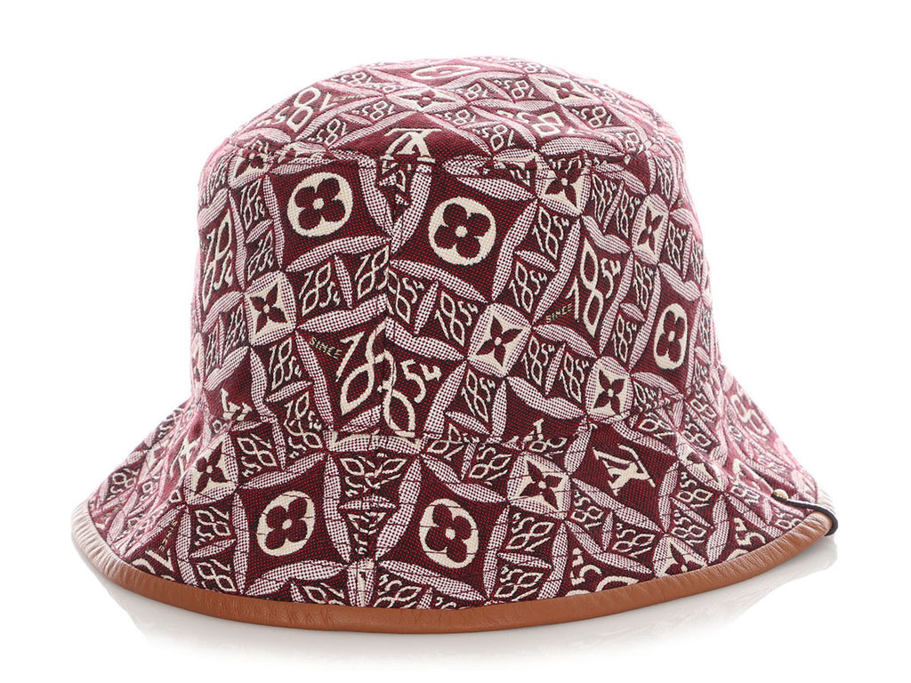 Louis Vuitton Burgundy Since 1854 Bucket Hat