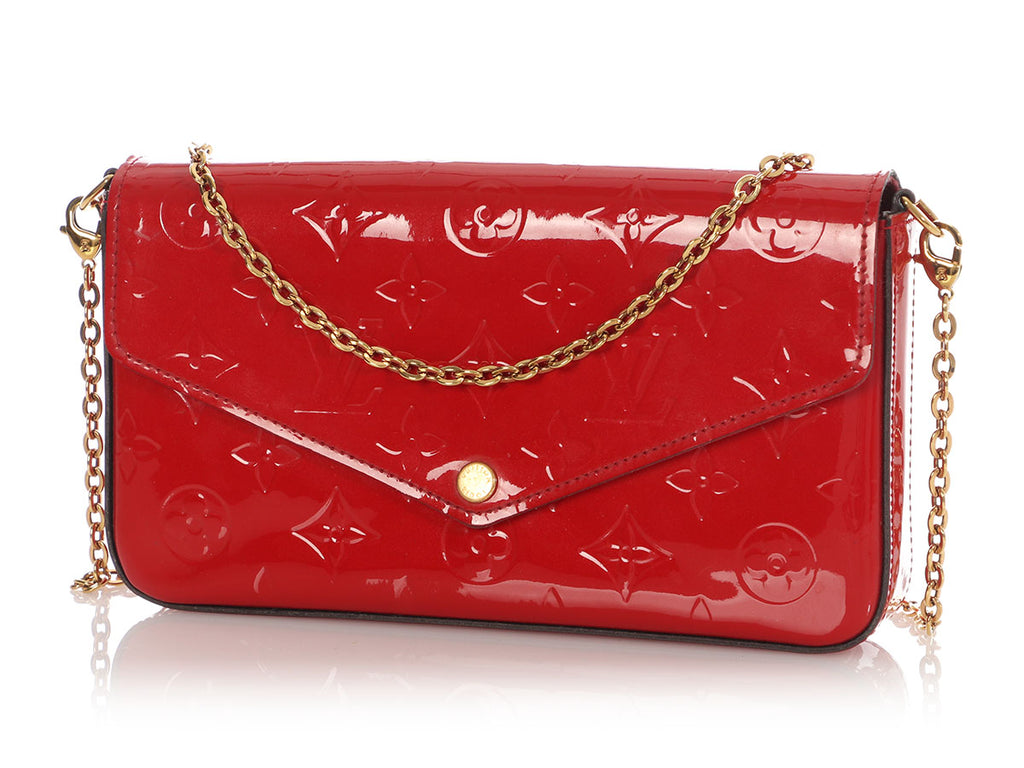 Louis Vuitton Red Vernis Félicie Pochette